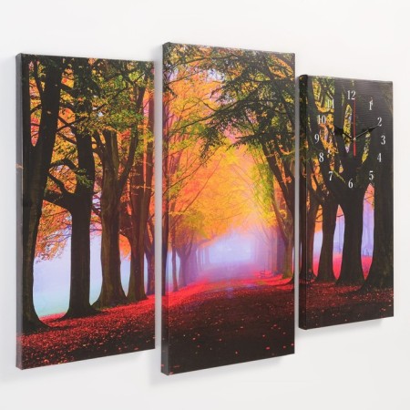 Wall module watches, series: nature, "trail", 60 x 80 cm-1
