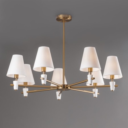 Freya FR5371CL-07BS Pietra ceiling lamp, 840x840x580 mm, E14, 7x40W, brass color-6