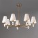 Freya FR5371CL-07BS Pietra ceiling lamp, 840x840x580 mm, E14, 7x40W, brass color