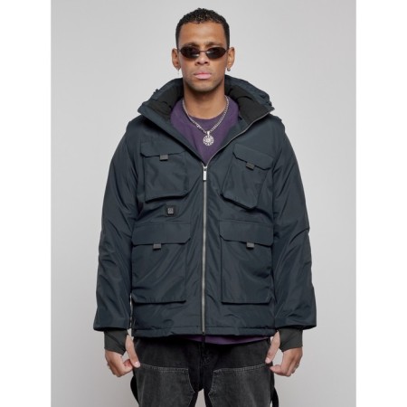 Luy jacket transformer male winter, size 48, dark blue color-4