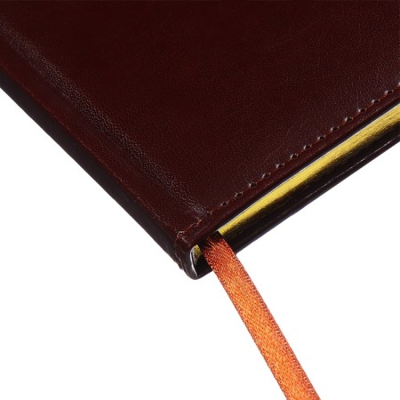 Pocket Dated 2025, 64 sheets, Devente.bravo, solid cover to leatzers with foam rubber, thermo embossing, block 70 g/m2, brown, 155 x 95mm-2