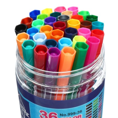 Fleeters 36 colors, in a tube, stripes, blue bear-1