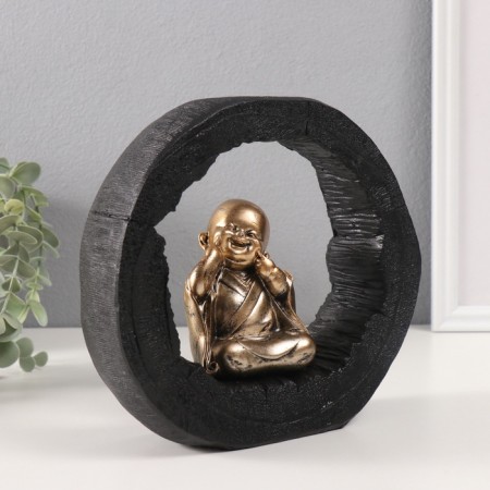 Polystone souvenir "Little Hothee with dimples, in an arch of wood cut" 6x21x19 cm-1