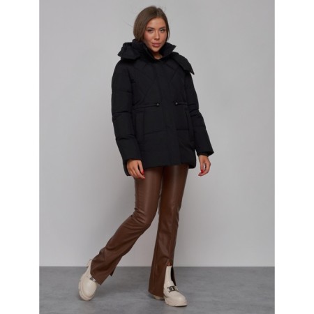 Winter jacket, size 48, black color-2