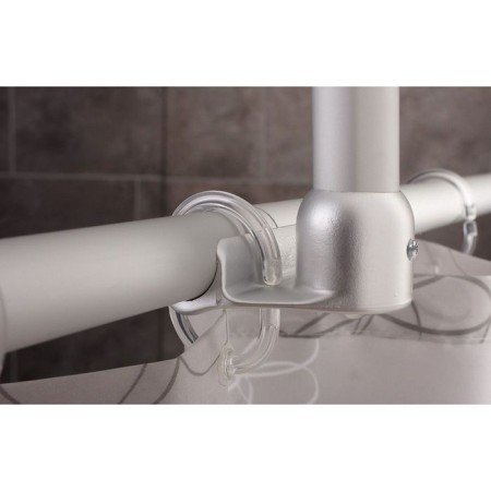 Bathroom cornice support vertical 55 cm, white color-2