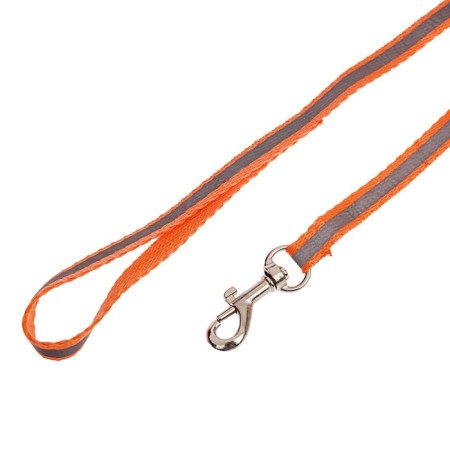 A set with a reflective ribbon, a collar of 120 x 1 cm, fire 26-40 cm, orange-4