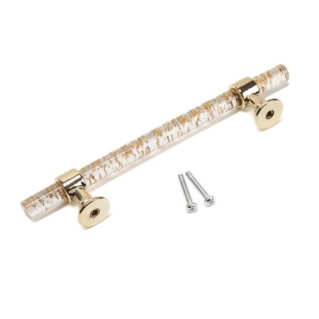 Cappio PK106 bracket handle, m/o 128 mm, d = 12 mm, plastic, color transparent-gold/gold-4
