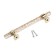 Cappio PK106 bracket handle, m/o 128 mm, d = 12 mm, plastic, color transparent-gold/gold