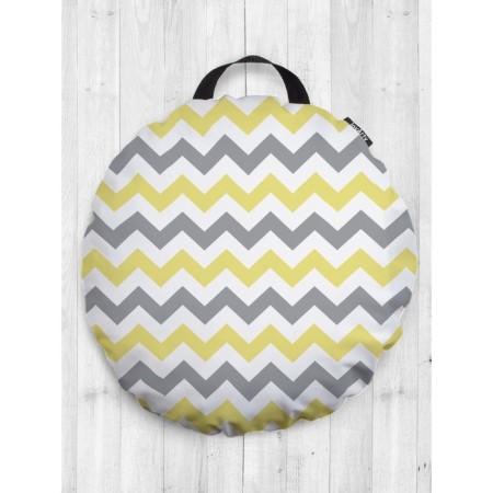 Pillow Sidue "Colorful Zigzagi", decorative, D = 52 cm