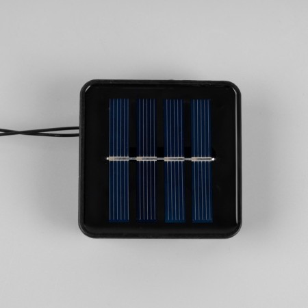 Garland “thread” 2.7 m with nozzles “white balls”, ip44, dark thread, 10 LED, glow warm white, 8 modes, solar battery-6