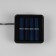 Garland “thread” 2.7 m with nozzles “white balls”, ip44, dark thread, 10 LED, glow warm white, 8 modes, solar battery
