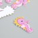 Acryl's work decor "Pink Sea Horse" 3.7x2.2 cm