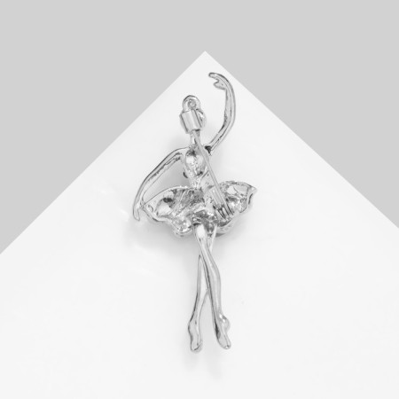 Brooch "Ballerina" elegant, color blue-blue in silver-1