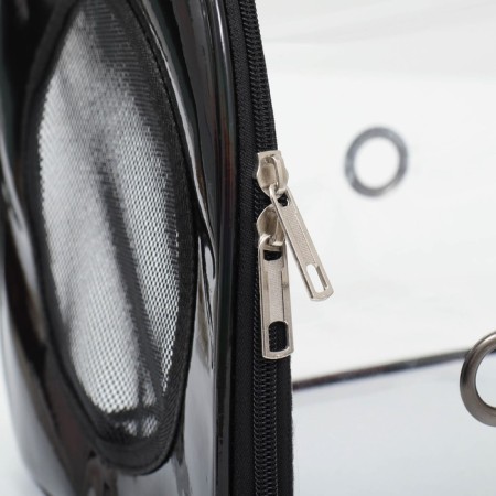 Transparent bag, 43*24*28 cm, black-4