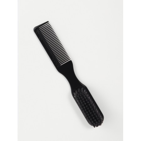 Comb-Brutta for Barbershop 17*2.5*2cm Plastic Black Package QF-1
