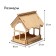 DIM DIM CHDF feeder from the HDF for birds, 21 × 18 × 21 cm, Greengo