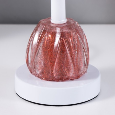 Hilton table lamp E27 40W white-red 15x15x32 cm Risalux-4