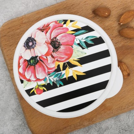 Lunch-Box round "Flowers", 500 ml-1
