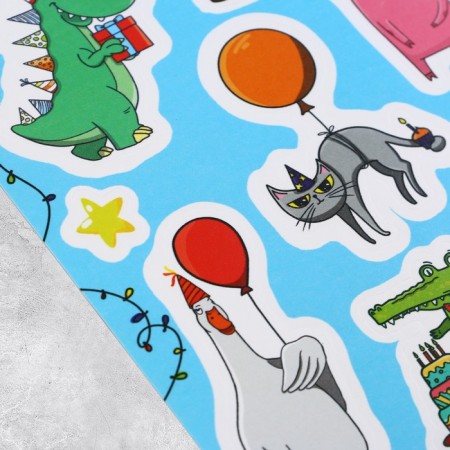 Paper stickers "animals", 11 × 16 cm-1