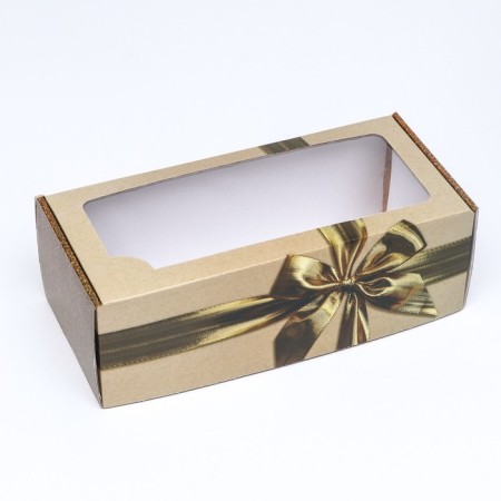 Self -charged box, with a window, "precious gift" 16 x 35 x 12 cm-1