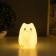 Night "cat" LED from white batteries 9.5x9x13.5 cm Risalux
