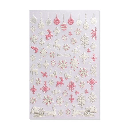 Nail stickers 9.5*6.5cm New Year CO-036 BEL/Rose volume Subway QF-1