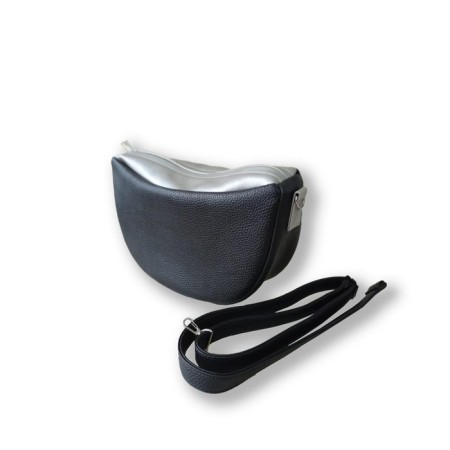 Women's bag Afina Black-Serebly with belt