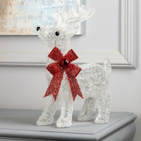 Figure Acryl. "Deer" 32 cm, 40 LED, 220V, white glow-1