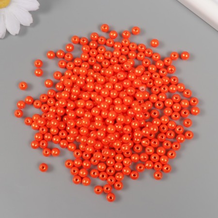 Set of beads "Pearls" D 6 mm, 250 g, carrot
