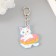 Acryl keychain "A kitten with a donut - my sweet" 4,5x5.3 cm