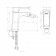 LEMARK URSUS LM7208BL bidetor, single -leaf, pour 130 mm, black