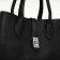 Women's bag with lightning, textura, average size, black color