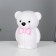 Nightmare "Bear with a bow" LED from batteries 3haaa white 9.5x13x17.5 cm Risalux