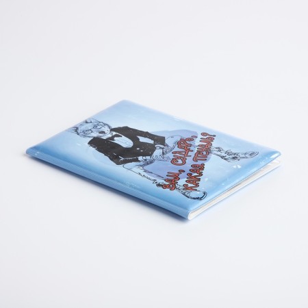 Cover for passport, blue color-3
