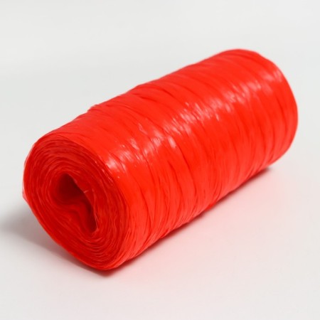 Yarn "for knitting mochecks" 100% polypropylene 300m/75 ± 10 g in the shape of a cylinder (red)-2