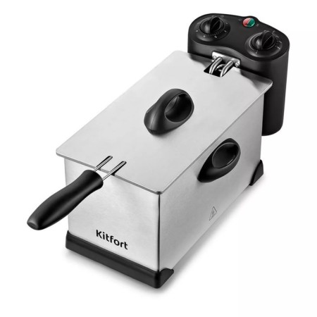 Fritten KitFort KT-4052, 2000 W, 6 L, baskets 2 l, 130-190 ° C, gray-black-3