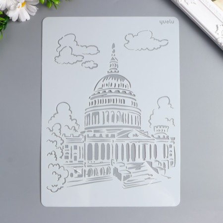 Capitol Plastic stencil of Capitol. Washington 29x20.8 cm