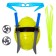 Set of ninja "shell", 6 objects, blue color