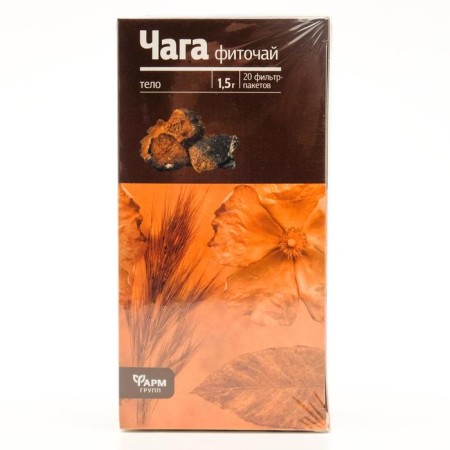 Chaga body, 20 packet filter of 1.5 g-1