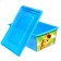 A box for toys, with a lid, a “cheerful zoo”, a volume of 30 l, the color of the blue