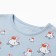 Pajamas for a girl (T -shirt/breeches), blue color, height 116 cm