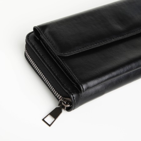 Pearl husband, 19.5*2.5*10 cm, 5 departure + n/pocket, d/map, d/coins, on lightning, chicken, black 104701-3