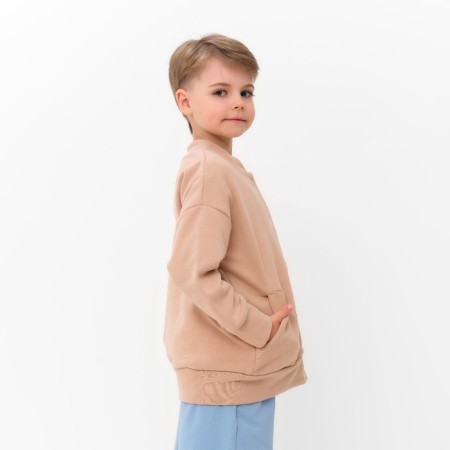 Bombber Children's minku beige color, height 122 cm-11