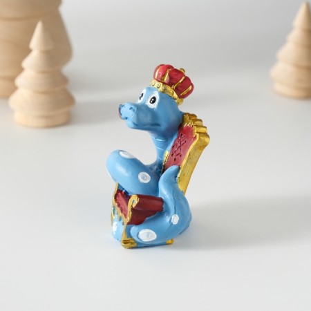 Suvenir Polystone "Snake in the crown with the royal throne" 5x6 cm-1