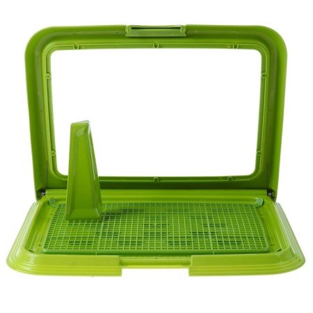 The toilet is multifunctional (under a diaper, with a removable grid), 49x36.5x4 cm, green-2