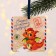 Christmas tree pendant fluorescent "Happiness to the house", 12 x 12 cm