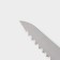 A set of kitchen knives on the ardone stand, 7 objects: 5 knives, musat and scissors, chrome color