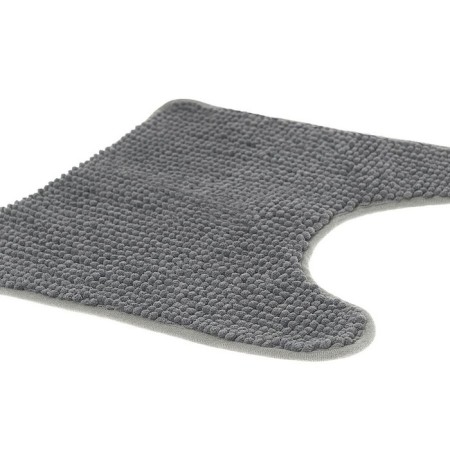Toilet rug, Shenill, 45x45 cm, microfiber, gray-4