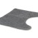 Toilet rug, Shenill, 45x45 cm, microfiber, gray