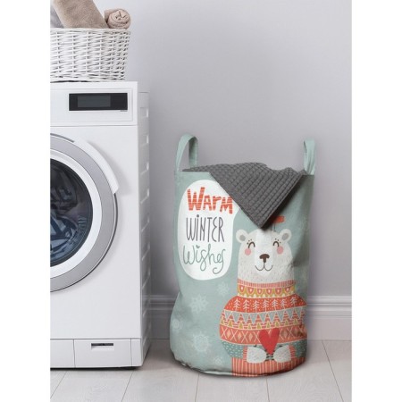 Basket for storage of things "warm winter wishes", size 35x50 cm